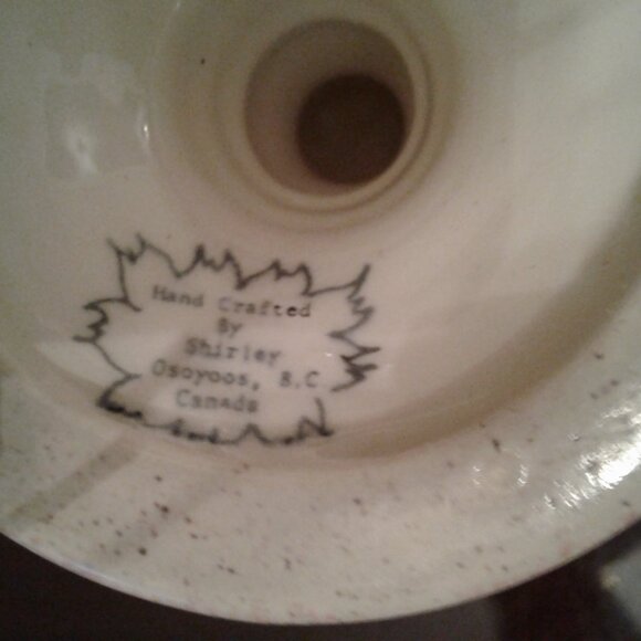 Osoyoos BC Canada Hand Crafted By Shirley Small Wine Glass - Picture 6 of 6